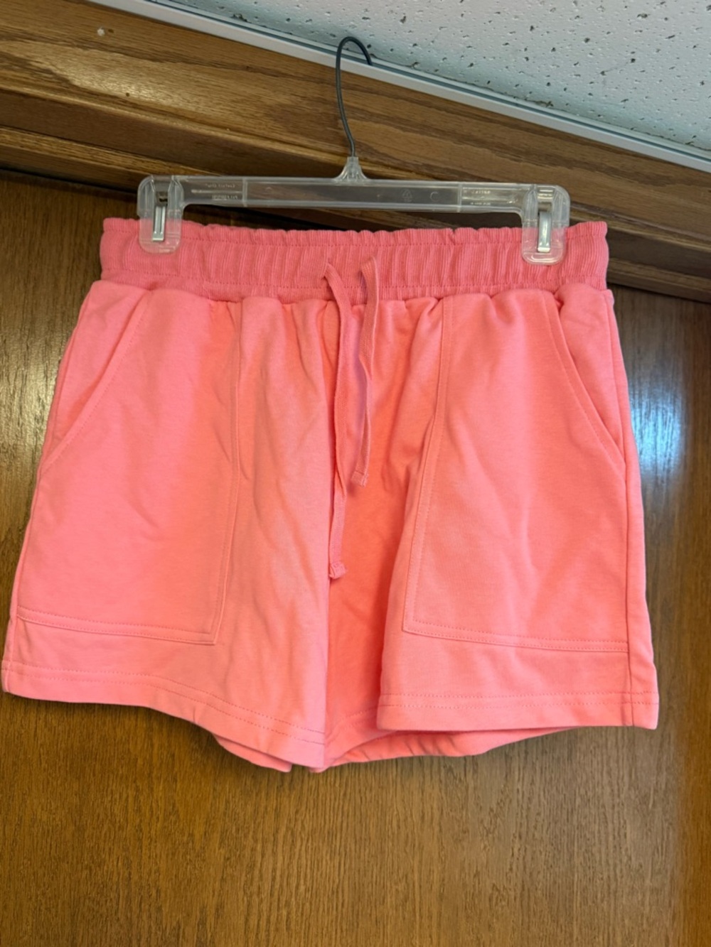 Coral Pink Lounge Set - Sweatshirt & Shorts - Picture 4 of 7